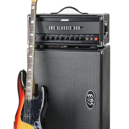 EBS Classic Line 500 vahvistin ja Classic Line 210 -kaappi